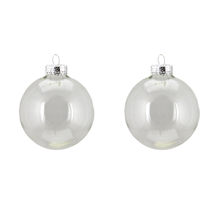 20 Boules De Noël Transparentes 8cm MIKAILE - À Remplir DIY, Plastique Acrylique, Décoration Sapin